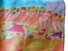 Scarf/Pocket "Rutjipma (Mt Sonder)" by Gwenda Namatjira Nungarayi