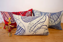 Linda Gurawana's 'Kun-madj (Dilly Bags / Collecting Bags)' Cushion - Red, 40x60cm