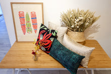 Cushion 'Kun-Kirh (Mud Ripples / Mud Ripple)' by Elizabeth Kandabuma - Iridescent Beige, 30x50cm