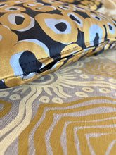 Alice Nampitjinpa Dixon's 'Rockholes' Cushion - Silk, Black, 40x40cm