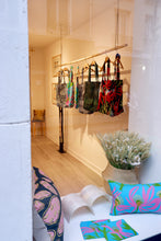 Cushion 'Manwak (Mumeka Blooms / Fleurs Mumeka)' by Deborah Wurrkidj - Turquoise, 30x50cm